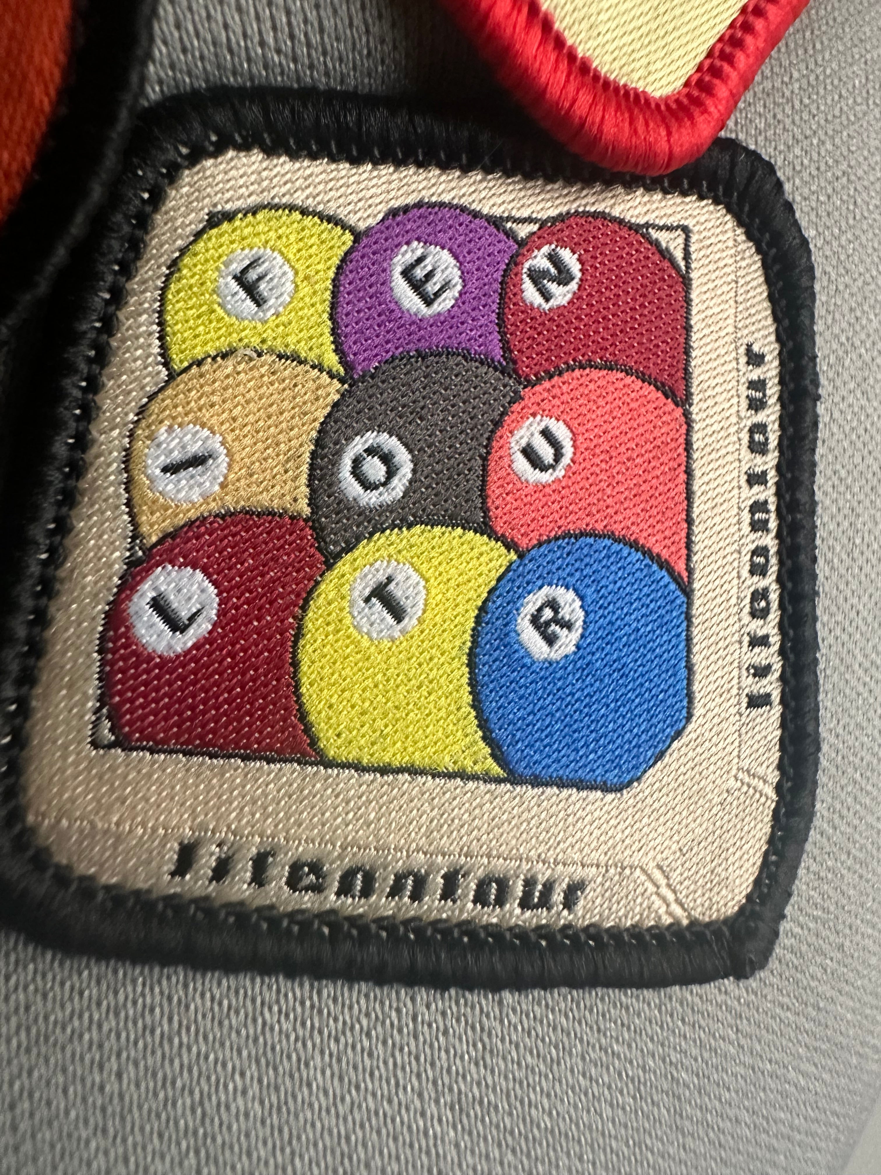 GREY PATCHWORK BASEBALL CAP