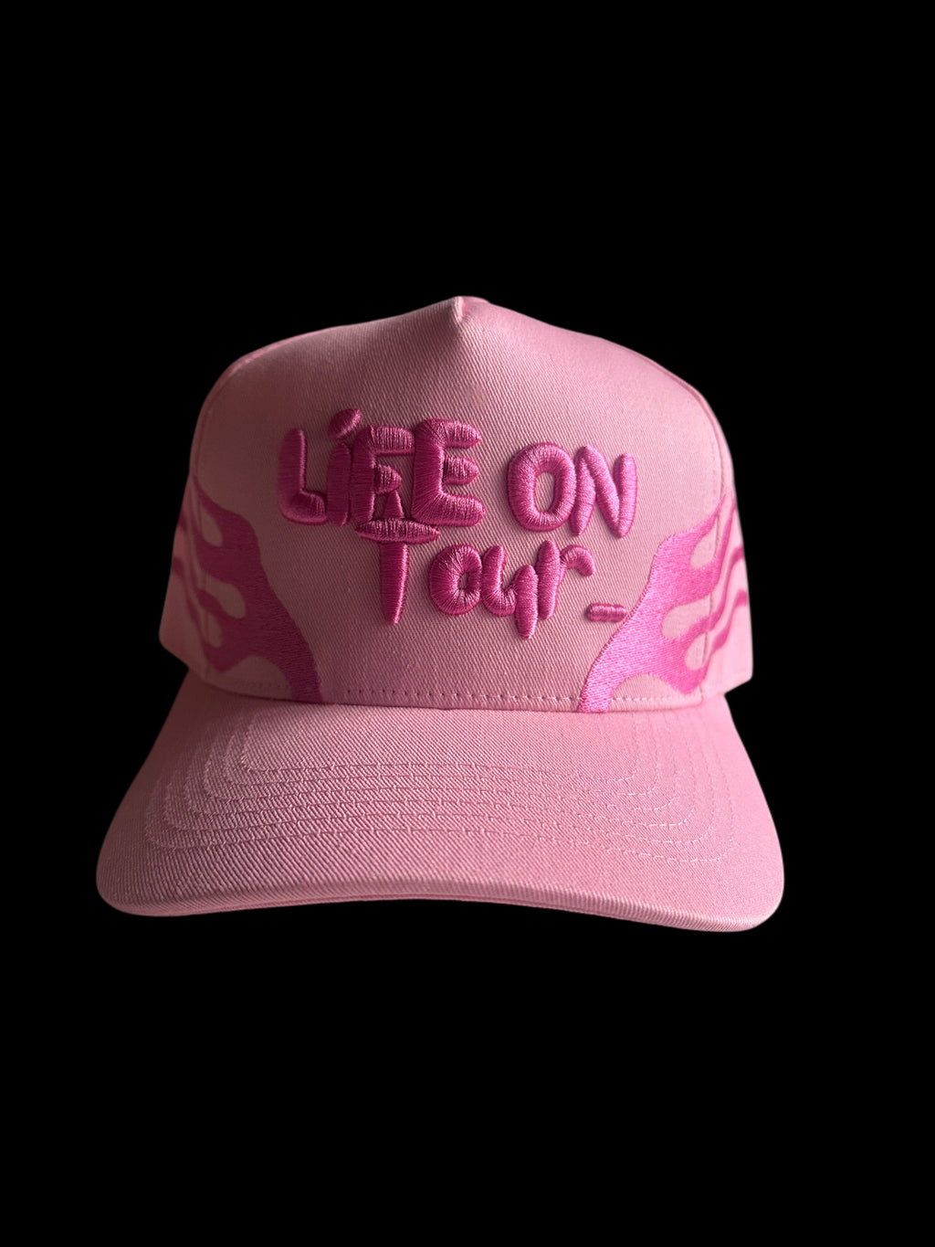 DOUBLE PINK UNSTRUCTURED FLAMES CAP
