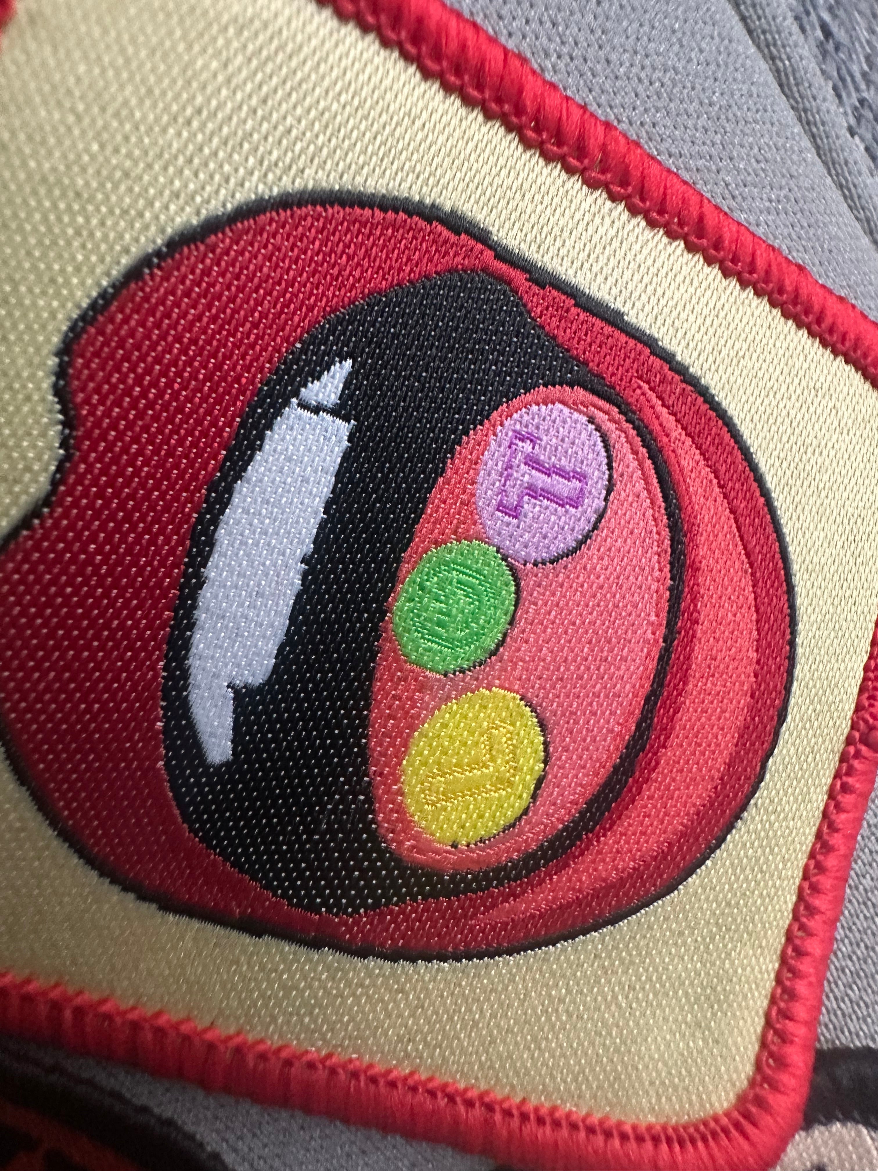 GREY PATCHWORK BASEBALL CAP