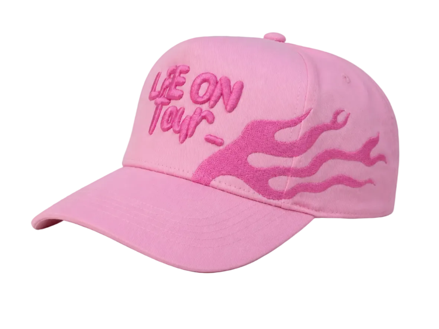 PINK FLAMES TRUCKER HAT